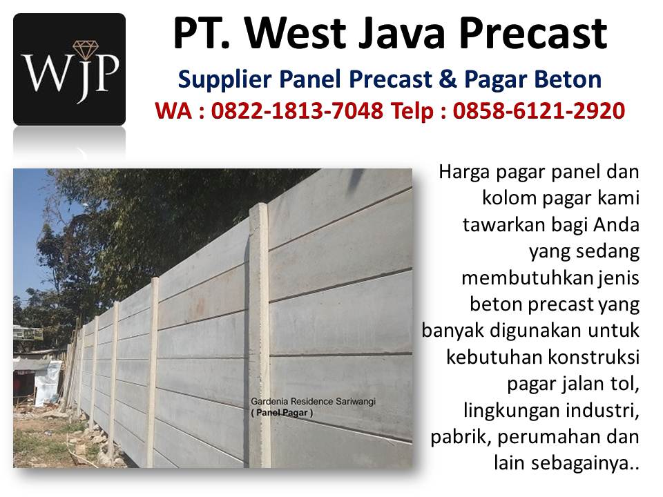 Pabrik pagar beton minimalis 2019 hubungi wa : 082218137048, perusahaan dinding precast di Bandung Pagar-dari-beton