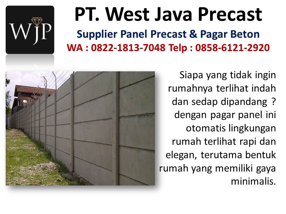 Precast pagar hubungi wa : 085861212920, perusahaan dinding precast di Bandung.  Panel-beton-motif